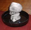 Skull ashtray with black base #2